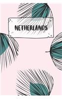 Netherlands: Dotted Travel Diary Notebook or Journey Dotted Grid Journal - Holiday Trip Pocketbook for Men and Women with Dots