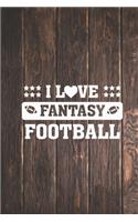 I Heart Love Fantasy Football - FFL League Journal