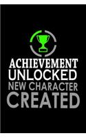 Achievement Unlocked New Character Created: Hangman Puzzles - Mini Game - Clever Kids - 110 Lined Pages - 6 X 9 In - 15.24 X 22.86 Cm - Single Player - Funny Great Gift