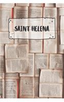 Saint Helena: Ruled Travel Diary Notebook or Journey Journal - Lined Trip Pocketbook for Men and Women with Lines