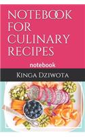 notebook for culinary recipes