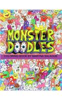 Doodle monsters coloring book Paperback