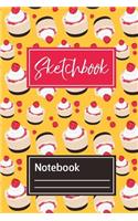Notebook: Cheesecake edition, Dashed Lined, 6x9inches, 100pages