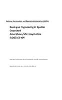 Band-Gap Engineering in Sputter Deposited Amorphous/Microcrystalline Sc(x)Ga(1-X)N