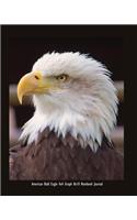 American Bald Eagle 4x4 Graph 8x10 Notebook Journal