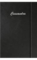 Cassandra: Blank Cookbook Recipes & Notes Featuring 120 Pages 6x9 Simulated Leather Cover