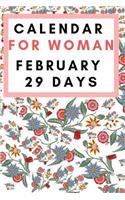 Calendar For Woman