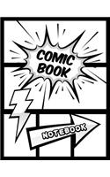 Comic Book Notebook: Blank Comic Book Journal Notebook