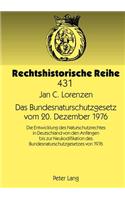 Das Bundesnaturschutzgesetz Vom 20. Dezember 1976