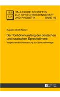 Tonhoehenumfang der deutschen und russischen Sprechstimme