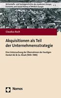 Akquisitionen ALS Teil Der Unternehmensstrategie