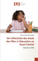 De l'effectivité des droits des filles à l'éducation au Kasai Central