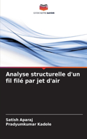 Analyse structurelle d'un fil filé par jet d'air