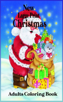 New Large Print Christmas Adult Coloring Book