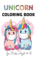 Unicorn Coloring Book: For Kids Ages 4-8 A Fun Kid Workbook Coloring, A beautiful collection of 50 unicorns illustrations