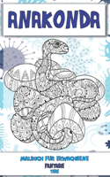 Malbuch für Erwachsene - Tiere - Fantasie - Anakonda