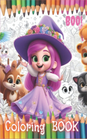 Halloween Coloring Book for girls