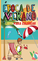 Época de Verano Libro para Colorear