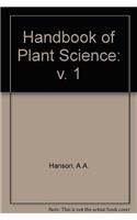 CRC Handbook of Plant Science in Agriculture, Volume I: Volume 1