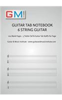 Guitar Tab Notebook - 6 string guitar