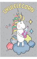UkuleleCorn Music Sheets With Ukulele Cord Chart, Ukulele Tabs For Kids Learning To Play The Ukulele & Love Unicorns
