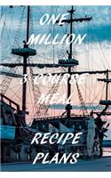 One Million 3 Course Meal Recipe Plans: Galleon Ship Recipe Planner: Bullet Style Dot Grid Journal, Diary, Planner & Notebook. 6*9 inch, 270 pages