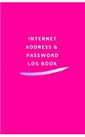 Internet Address & Password Log Book
