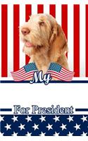 My Spinone Italiano for President: 2020 Election Isometric Dot Paper Notebook 120 Pages 6x9