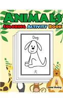 Animals Coloring Activity Book
