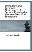 Orthodoxy and Religious Observance
