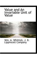 Value and an Invariable Unit of Value