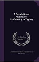 Correlational Analysis of Proficiency in Typing