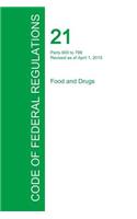 Code of Federal Regulations Title 21, Volume 7, April 1, 2015: (English)