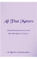 All That Matters: (English)