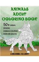 Animals Adult Coloring Book