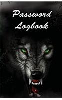 Password Logbook: Password Logbook / Diary / Notebook Wolf