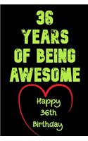 36 Years Of Being Awesome Happy 36th Birthday