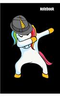 Notebook: Dabbing Unicorn 6x9 Lined Notebook Journal Cute Gift for Girls