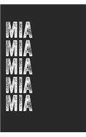 Name MIA Journal Customized Gift For MIA A beautiful personalized