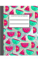 Watermelon: Cute Composition Notebook, College Ruled Primary Copy Book for Girls, Students and Teens, Elementary School, Adorable and Sweet Cover