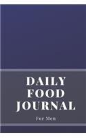Daily Food Journal For Men