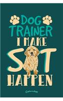 My Dog Trainer Calendar: Cute Calendar, Diary or Journal for Dog Trainers with 108 Pages, 6 x 9 Inches, Cream Paper, Glossy Finished Soft Cover