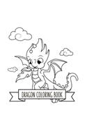 Dragon Coloring Book: Dragon Lover Gifts for Kids 3-8 9-12, Boys or Girls - Cute Stress Relief Dragon Birthday Coloring Book Made in USA