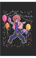 Funny Police Pig Notebook: Graph Paper Journal 6x9 - 120 Pages