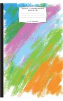 Wide Ruled Composition Notebook 6