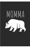 Momma Bear: Blank Lined Writing Journal Notebook Diary 6x9