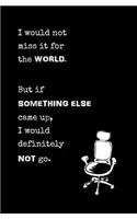 I Would Not Miss it for the World. But if Something Else Came Up, I Would...