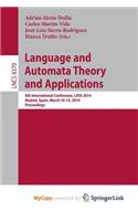 Language and Automata Theory and Applications