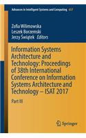 Information Systems Architecture and Technology: Proceedings of 38th International Conference on Information Systems Architecture and Technology - Isat 2017
