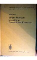 Elliptic Functions according to Eisenstein and Kronecker